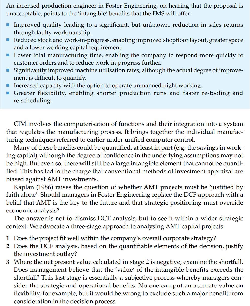 to modernise production in a department currently using conventional metal-working machinery. The