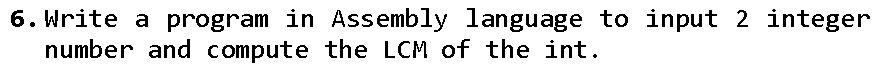 instruction 5. Write a program in Assembly language to verify an even
