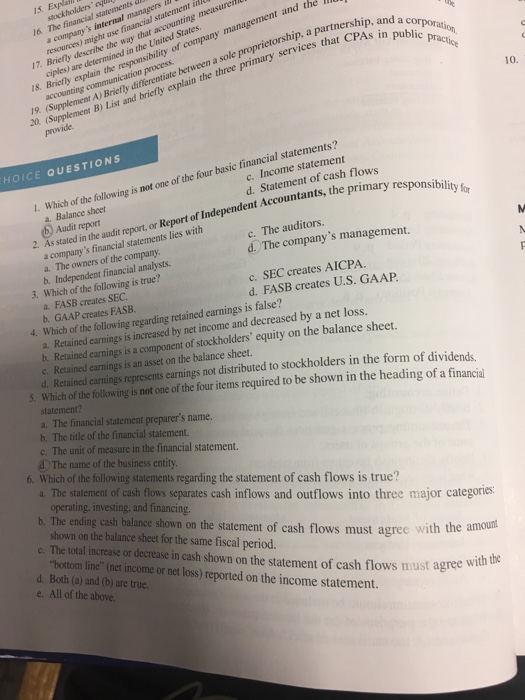  16 The financial statements d 15. ,I gor a grep na