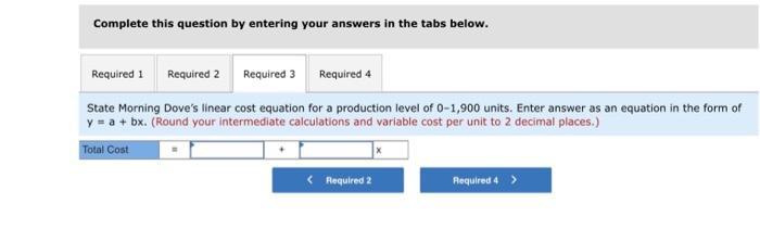 5-5) Morning Dove Company manufactures one model of birdbath which is very
