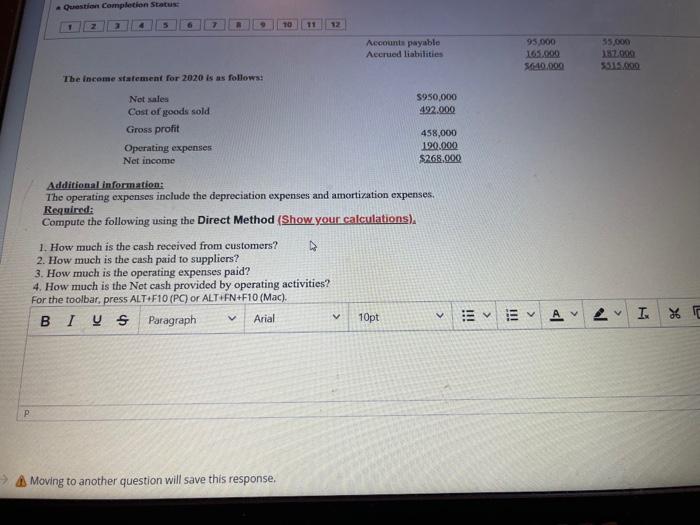 The following comparative statement of financial position for Prett Co. is given