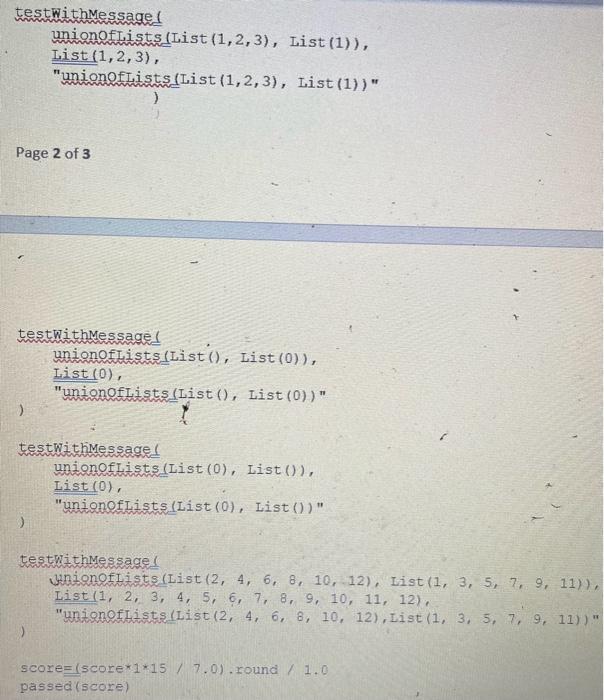 lists of integers (sorted in ascending order) and returns a list of