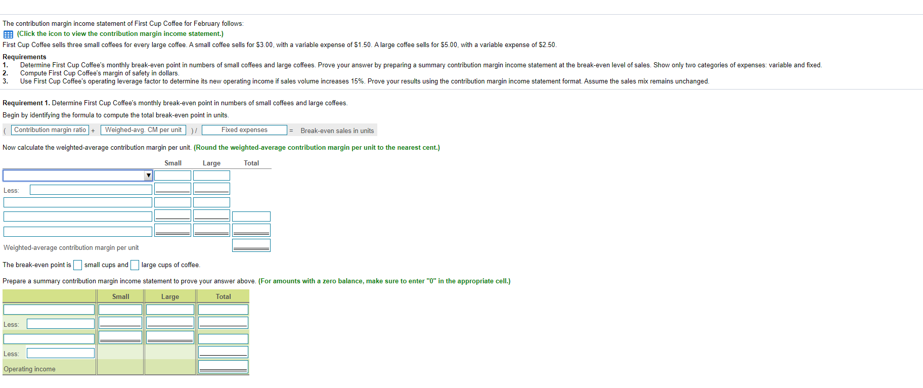 the Month Ended February 29 $ 88,000 Sales revenue Variable expenses Cost
