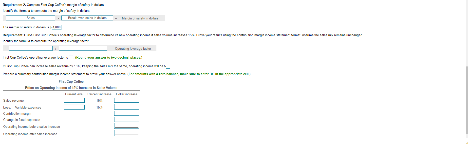 of goods sold $ 30,000 8,000 2,000 40,000 Marketing expense General and