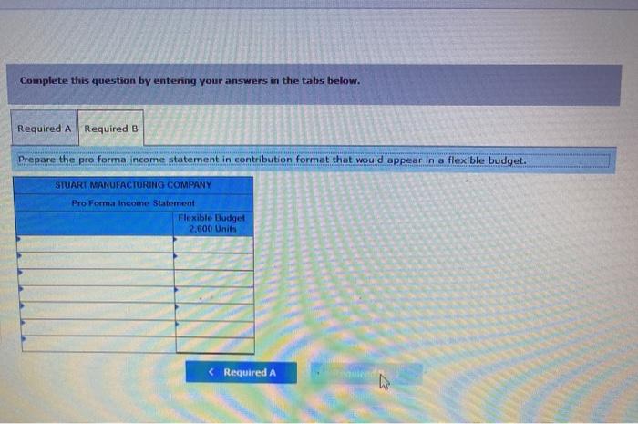 Variable manufacturing cost Fixed manufacturing cont Paxed selling and administrative cost $