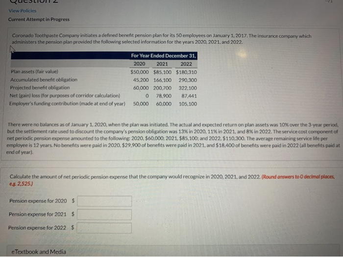  QueSLIUN 2 View Policies Current Attempt in Progress Coronado Toothpaste Company