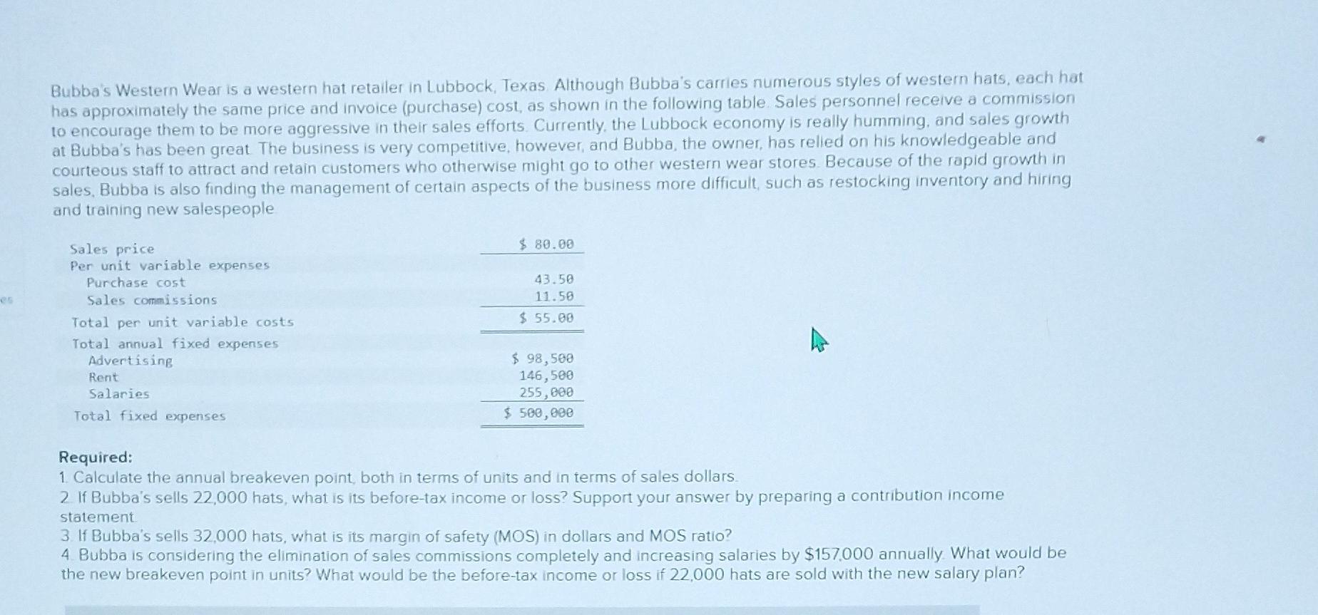 chapter 9 part 2 Bubba s Western Wear is a western
