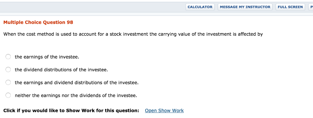 the Stock Investments account. credited to the Dividend Revenue account. debited to