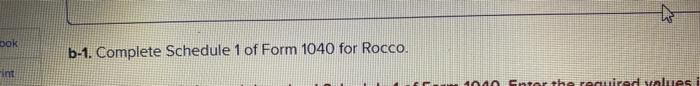 as a sole proprietorship. Rocco also owns and rents an apartment building