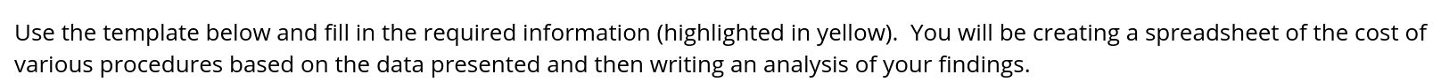  Use the template below and fill in the required information (highlighted