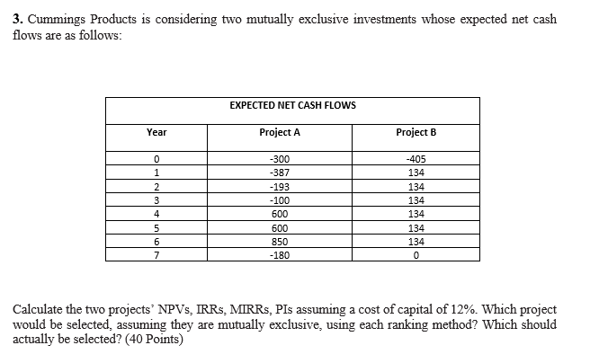 I need an answer on paper, not excel. Could you help