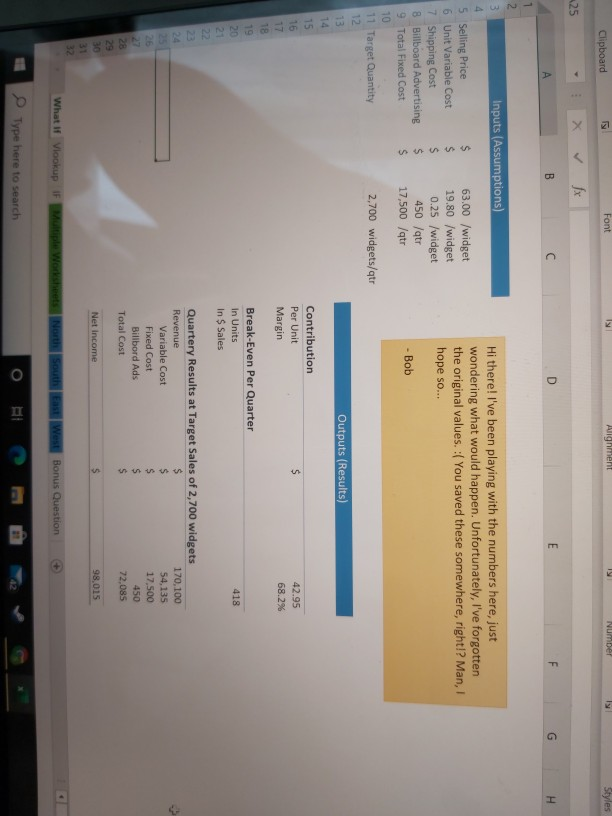 choose What is the Net Income value for the Baseline Data? O