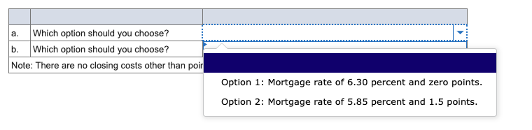  \begin{tabular}{|l|l|} \hline & \\ \hline a. & Which option should you