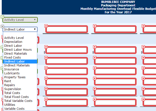 coming year 2017, in the Packaging Department. On this basis, the budgeted