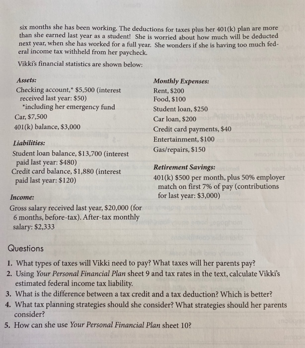 processing 401(k) plan ben- efits for six months and she just received