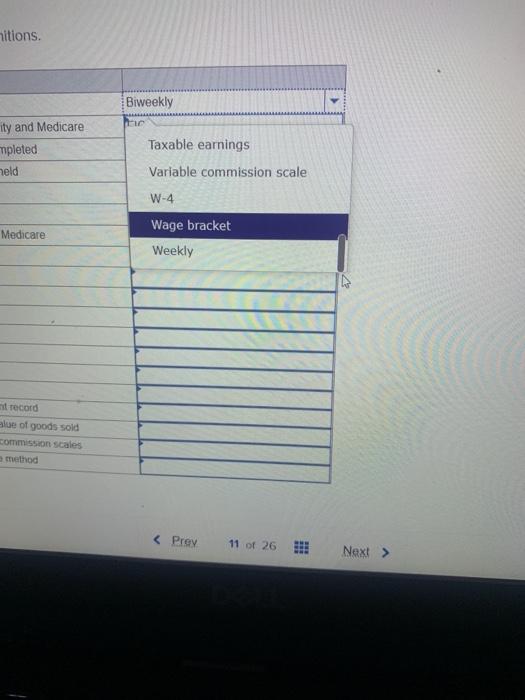 of goods sold et common scales centage method F5 F6 Biweekly Luc