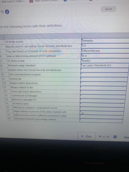 edicare Payroll register Percentage method Semimonthly Straight commission e SUTA 3 soods