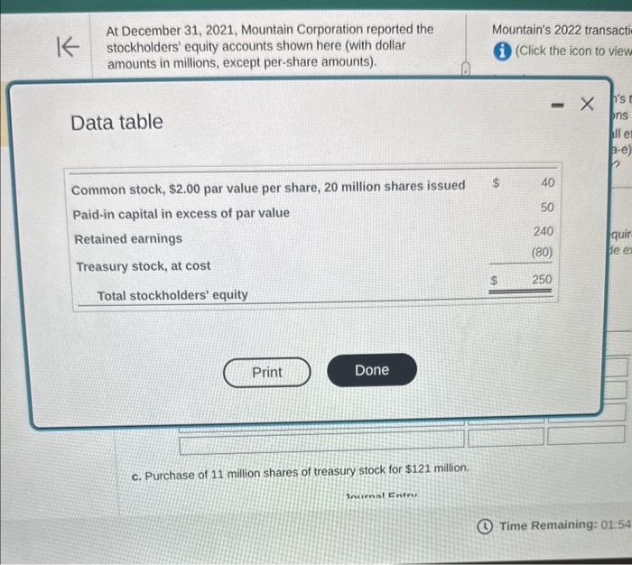 e. Explanations are not required. (Enter amounts in millions as provided to