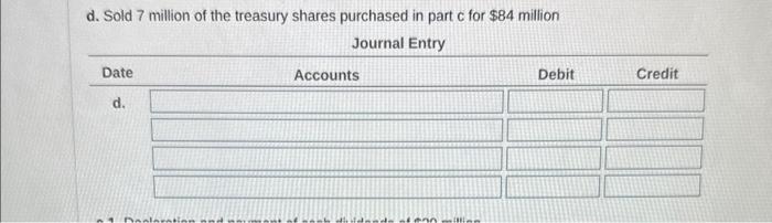 stock for $11.00 per share. c. Purchase of 11 million shares of