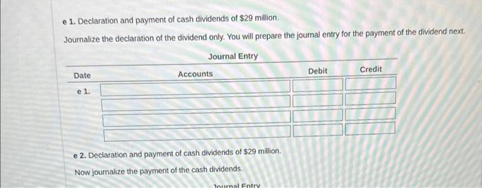 treasury stock for $121 million. Data table c. Purchase of 11 million