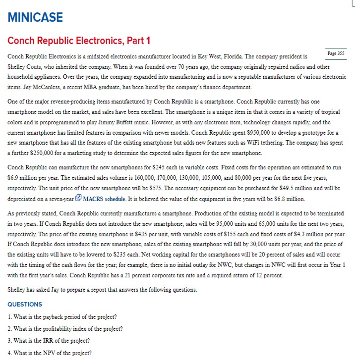  MINICASE Conch Republic Electronics, Part 1 Conch Republic Electronics is a