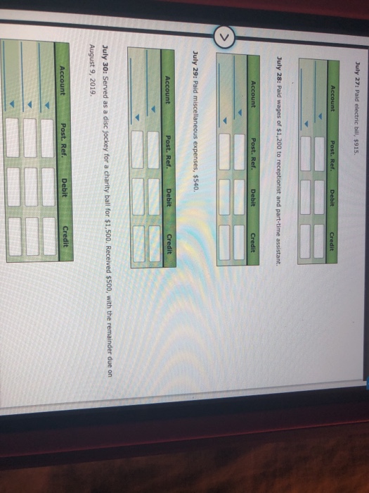 balances), are as follows: 11 Cash 12 Accounts Receivable 14 Supplies $3,92041