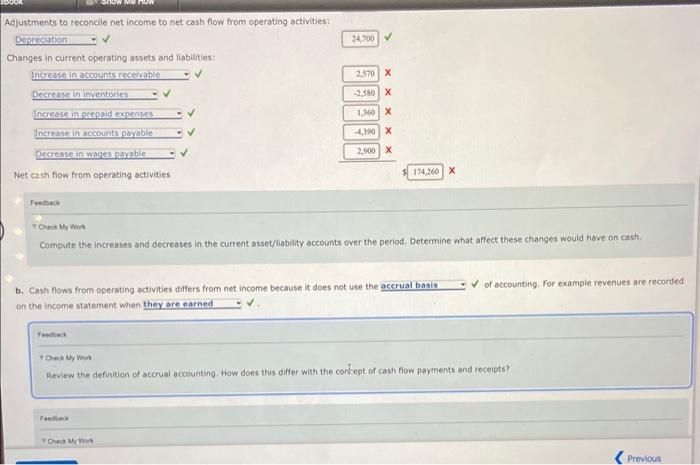 the income statement for the current year was $149,700, Depreciation. recorded on