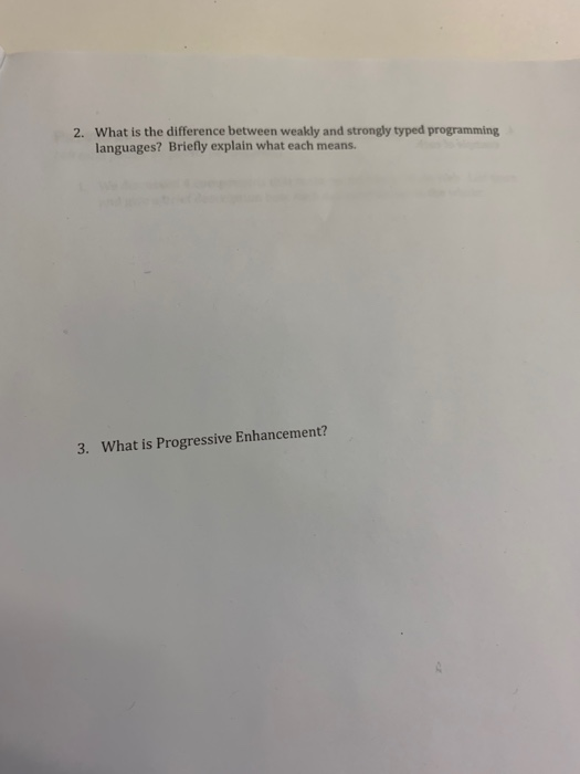  What is the difference between weakly and strongly typed programming languages?