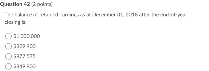 and retained earnings of $1,000,000. During the year, the following transactions occurred: