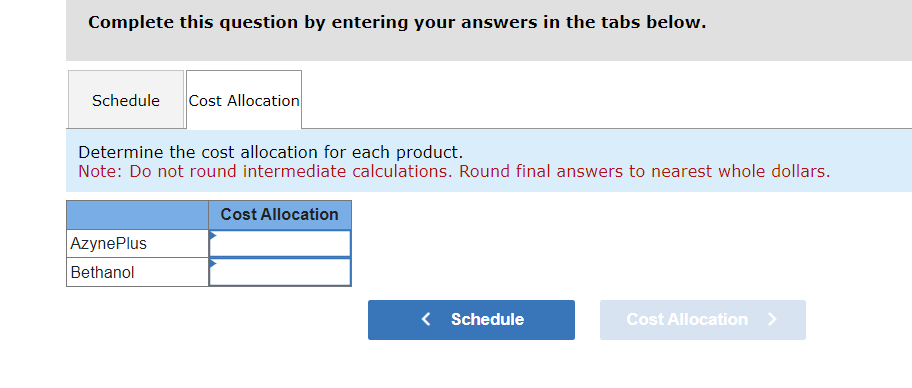 its main production facility. Out of the joint process in Department 1,