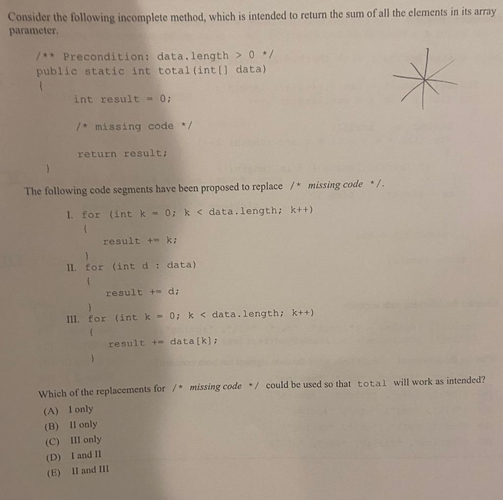 AP Computer Science: Java. Will make sure to upvote, require answer +
