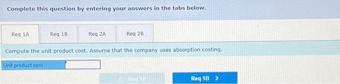 you! Complete this question by entering your answers in the tabs below.