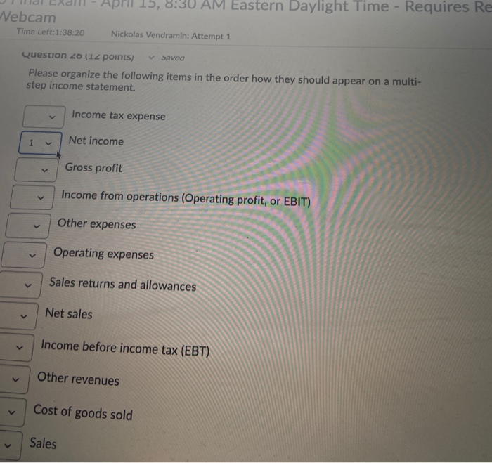  Hal Exalll - April 15, 8:30 AM Eastern Daylight Time -