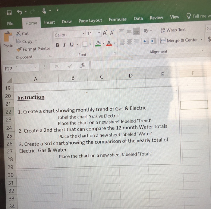 me what you Calibri | 11. A'A' 9-2b Wrap Text :General Copy