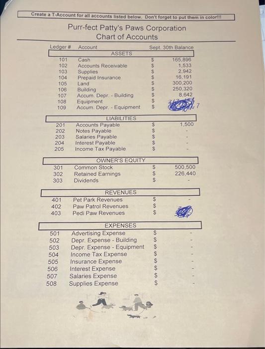  please make an accounting cycle. do not worry about color just