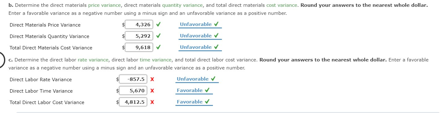 of 78,000 units of product were as follows: Standard Costs Actual Costs