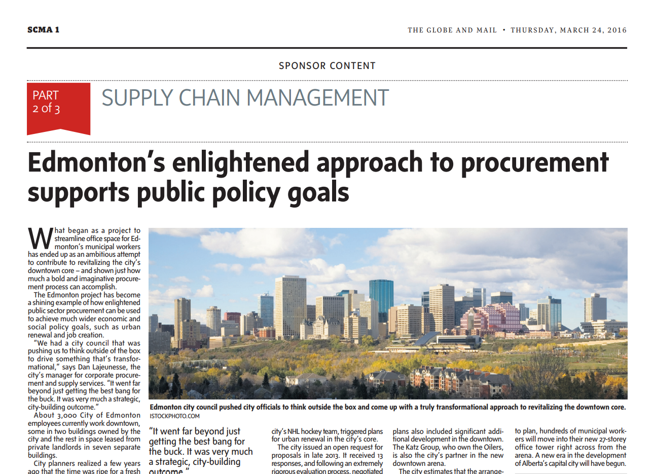  The Edmonton Project Q1: What was the problem at hand for