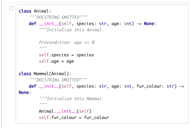 the designs below is most appropriate? A Libraryltem parent class that stores