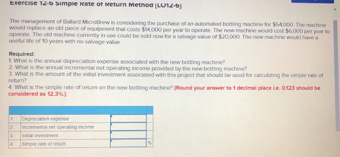 company is considering two alternatives: Purchase alternative: The company can purchase the