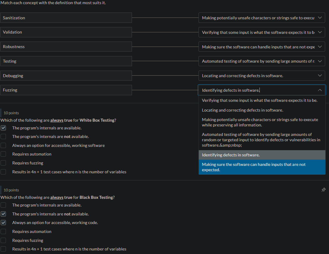  Are these questions correct? 