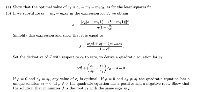 use the same notation as in exercise 1.7: a, b are non-constant