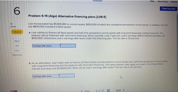 in current assets, $450,000 of wiich are considered permanent current assets in