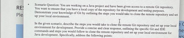  Scenario Question: You are working on a Java project and have