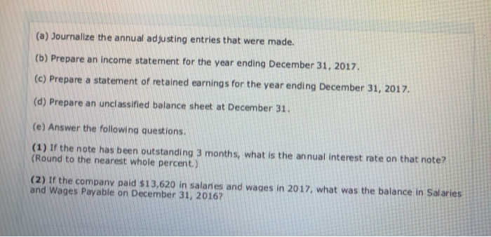 founded in January 2013. Presented below are adjusted and unadjusted trial balances