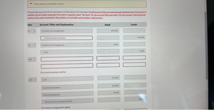 the consimer, and Oriole Stores Ltal, the consignee, for the month of