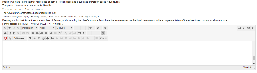 a no-arg constructor, Java will provide one for you by default that