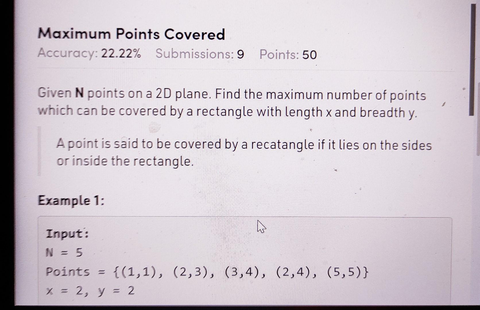  I want in python Given N points on a 2D plane.