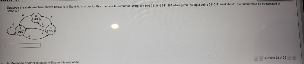  e the state machine shown below is in State A In