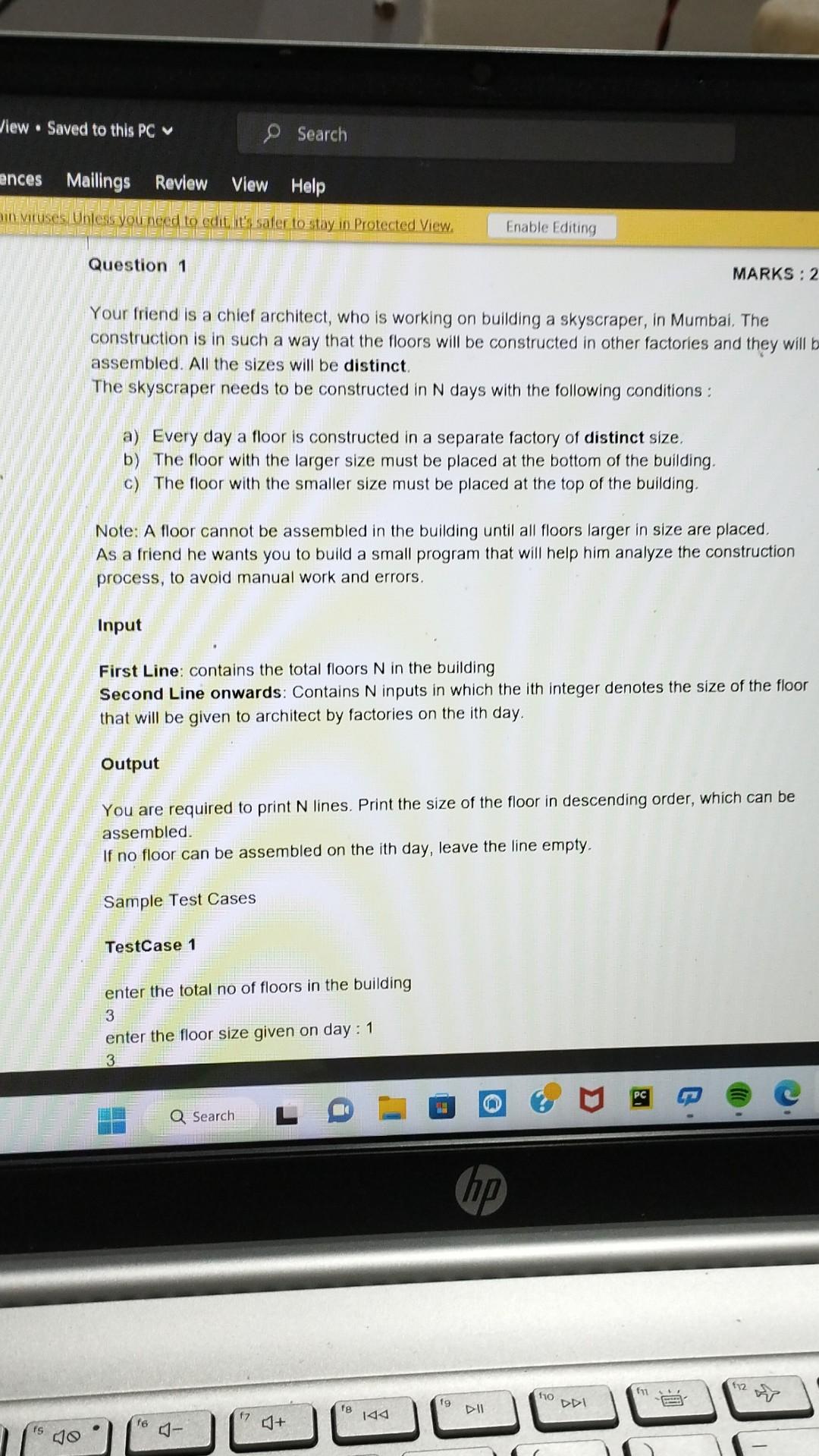  question from data structure coding in java Question 1 MARKS :