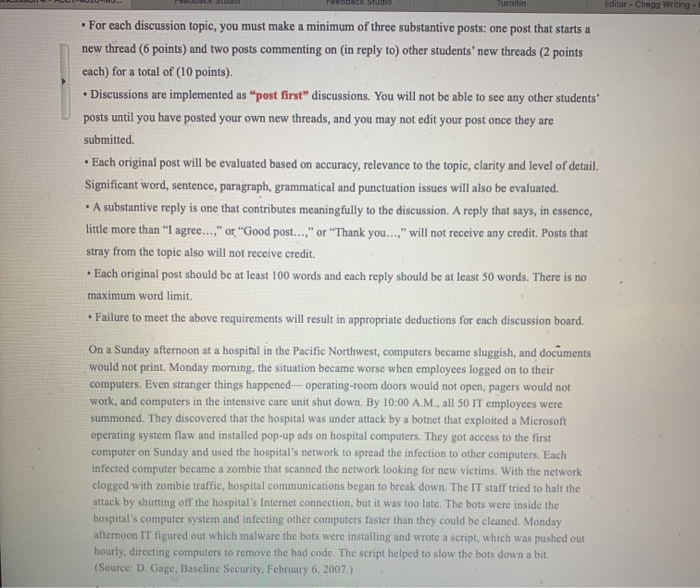  DOCK STUDID Turnitin Editor - Chagg Writing . . For each